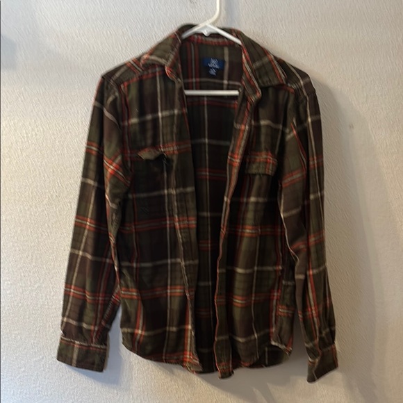 George Other - George Brown and Red Lightweight Plaid Shirt Jacket